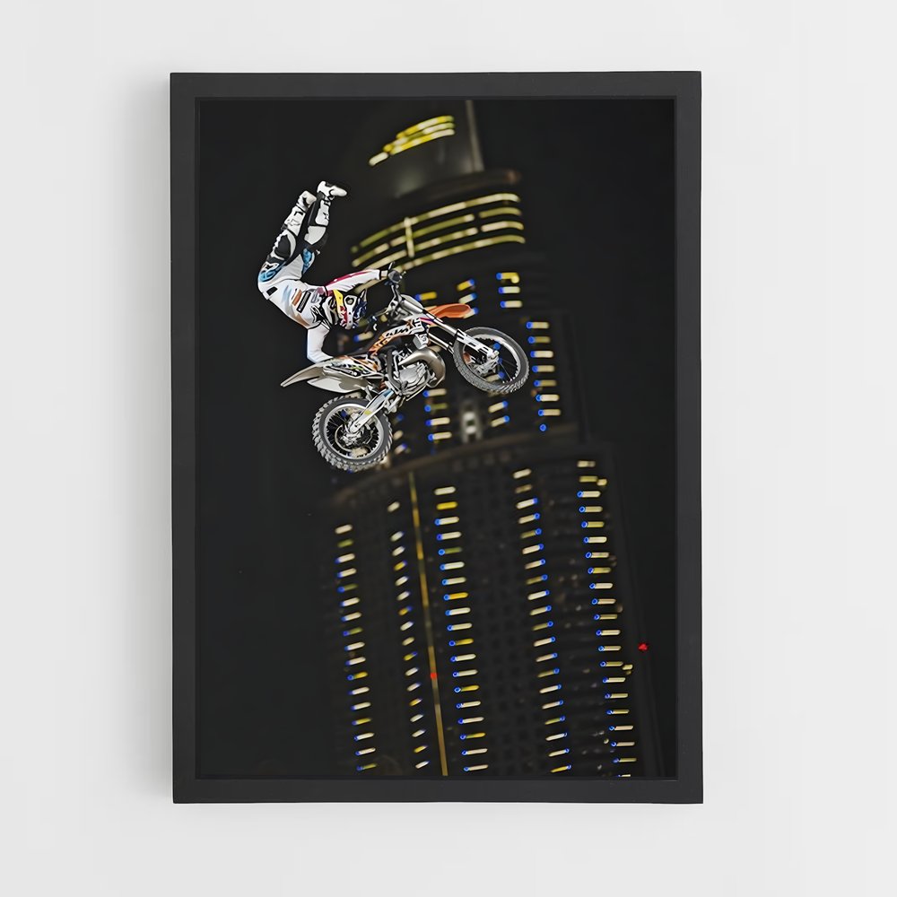 Poster Airborne Adventure – affiche Motocross freestyle (vue 2)